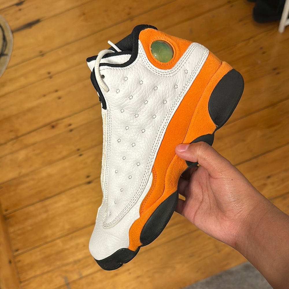 Air Jordan 13 Retro White Orange Sneakers